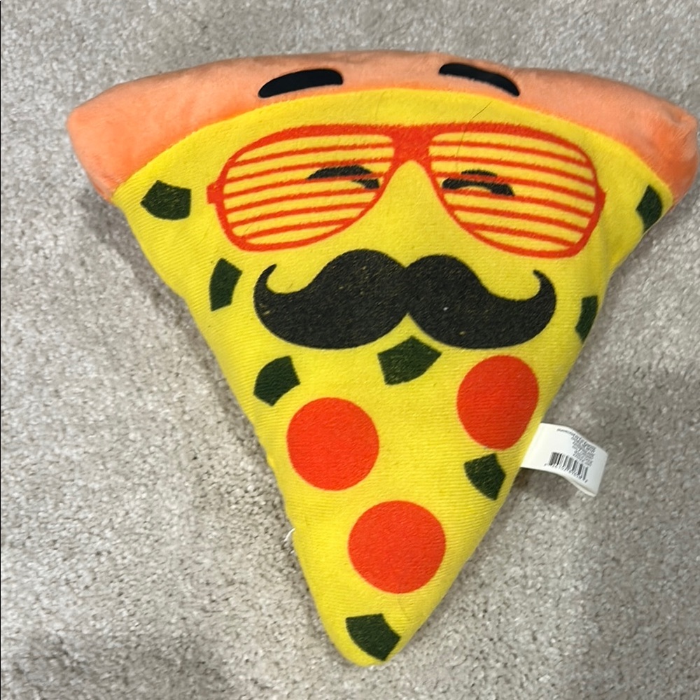 Quirky Pizza Slice Plush with Sunglasses